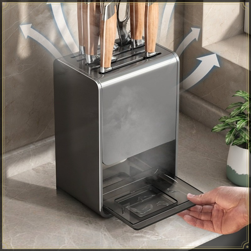 カウンタートップスタイルのナイフホルダー 炭素鋼 強力耐荷重 - Kitchen Gadgets And Utensils のレビューと価格