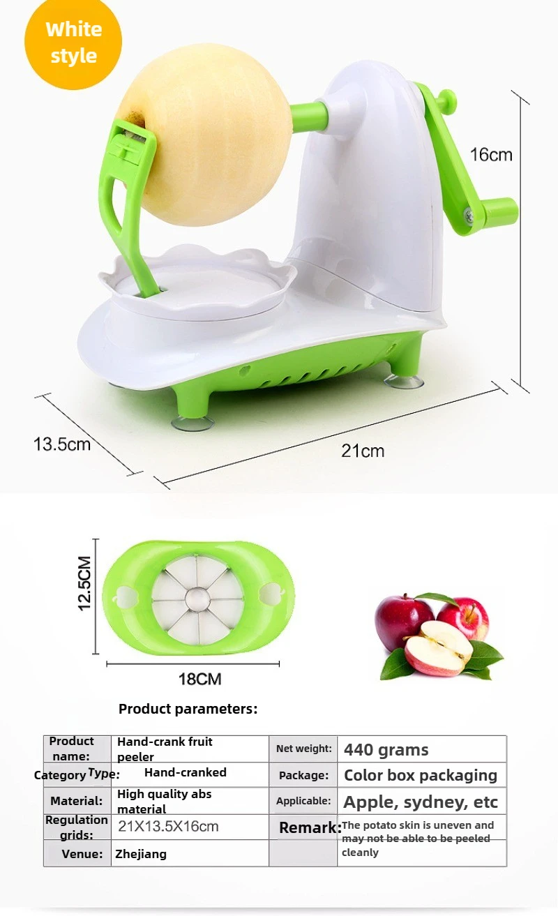 手動アップルピーラー多機能ポテトフルーツアップルピーラーステ - Kitchen Gadgets Peeler のレビューと価格