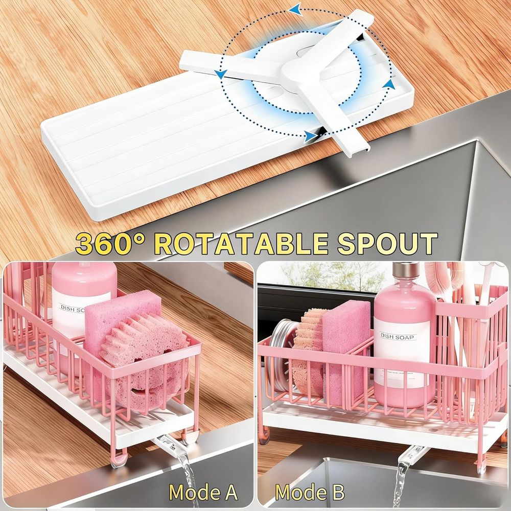 スポンジホルダーまたはキッチンシンク、ハイブラシホルダー付き - Kitchen Gadgets Storage のレビューと価格
