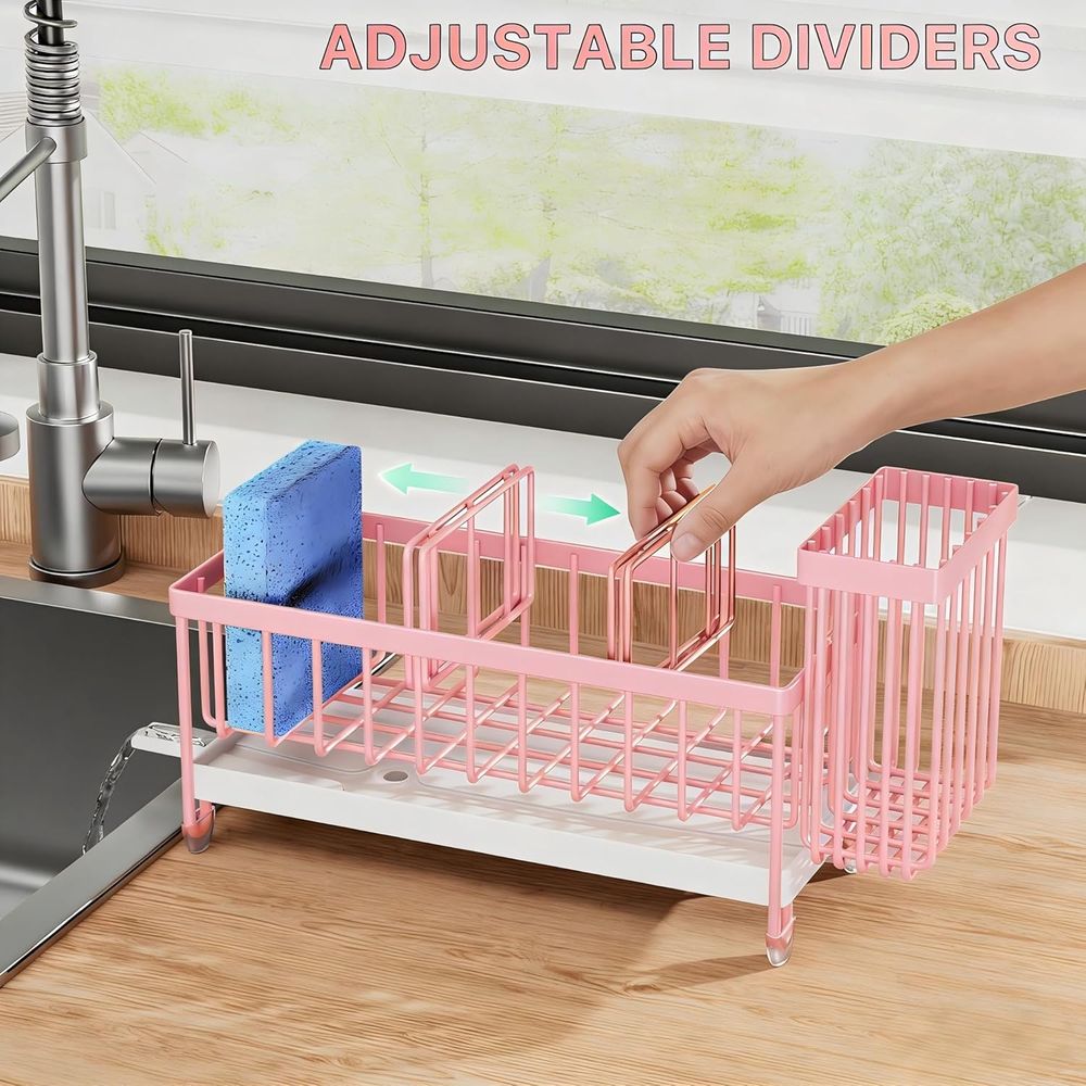 スポンジホルダーまたはキッチンシンク、ハイブラシホルダー付き - Kitchen Gadgets Storage のレビューと価格