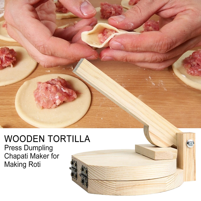 木製トルティーヤ・餃子皮メーカー・プレス機・チャパティ・ロテ - Kitchen Gadgets Roti Maker のレビューと価格