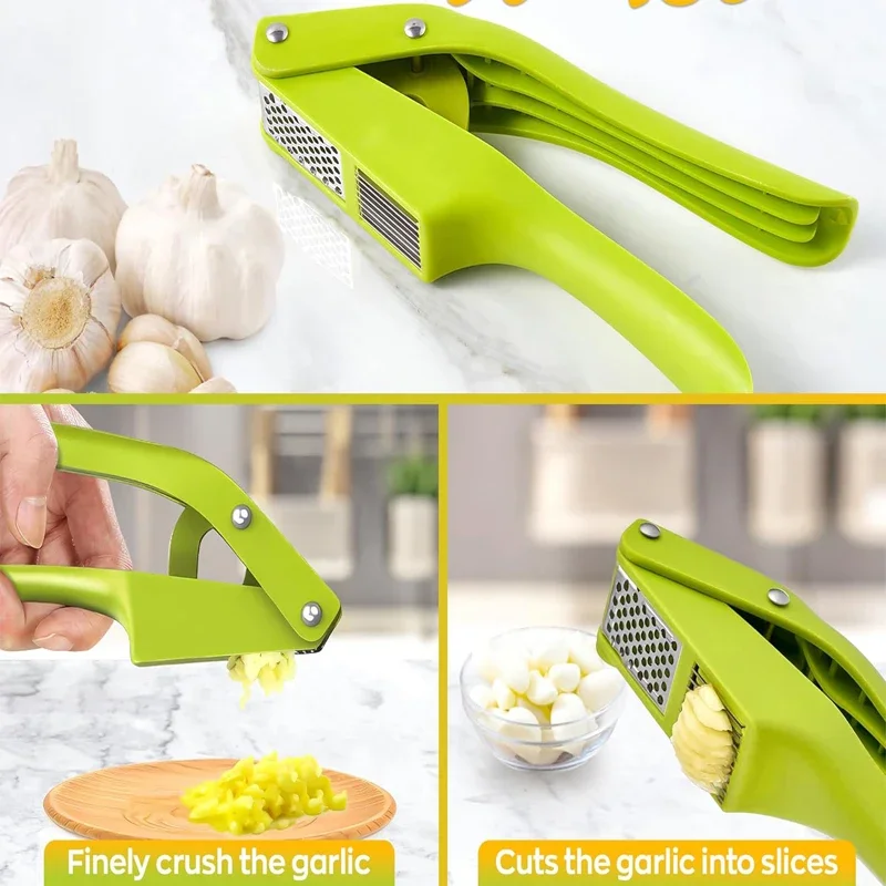 2 in 1 ガーリックライサーとスライサープレスガーリック - Kitchen Gadgets Cool のレビューと価格