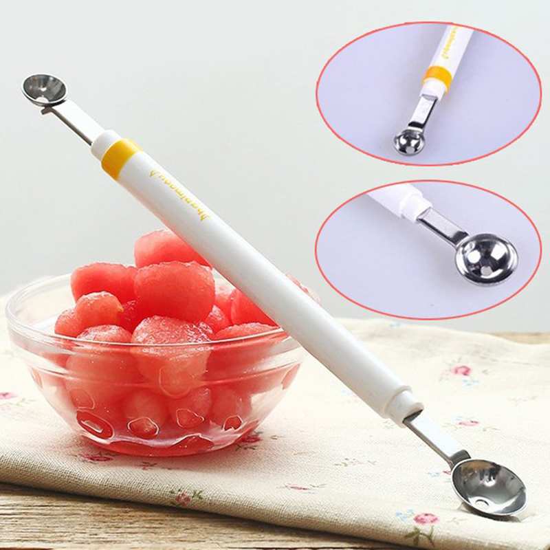 1pc ステンレス鋼ダブルエンドメロンボーラーミニアップルデ - Kitchen Gadgets Peeler のレビューと価格