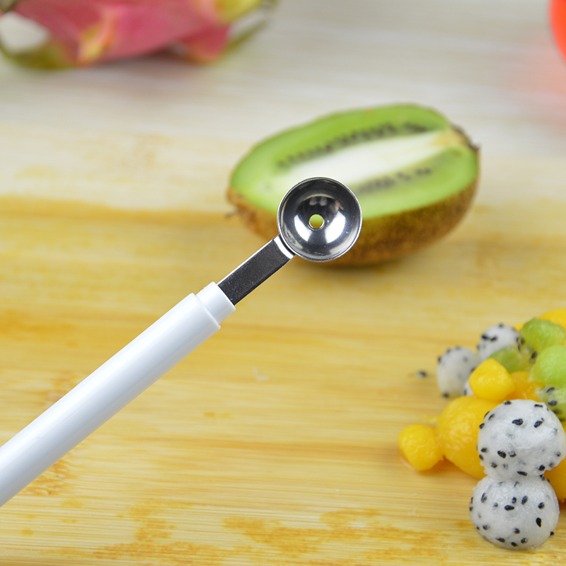 1pc ステンレス鋼ダブルエンドメロンボーラーミニアップルデ - Kitchen Gadgets Peeler のレビューと価格
