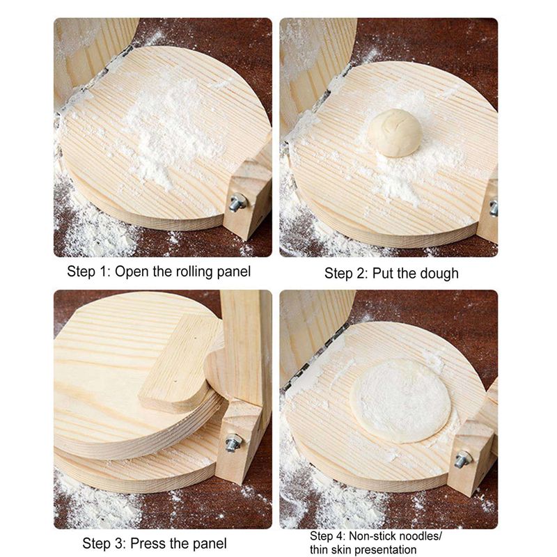 ABUL-2X 木製トルティーヤプレス 餃子皮メーカー プレ - Kitchen Gadgets Roti Maker のレビューと価格