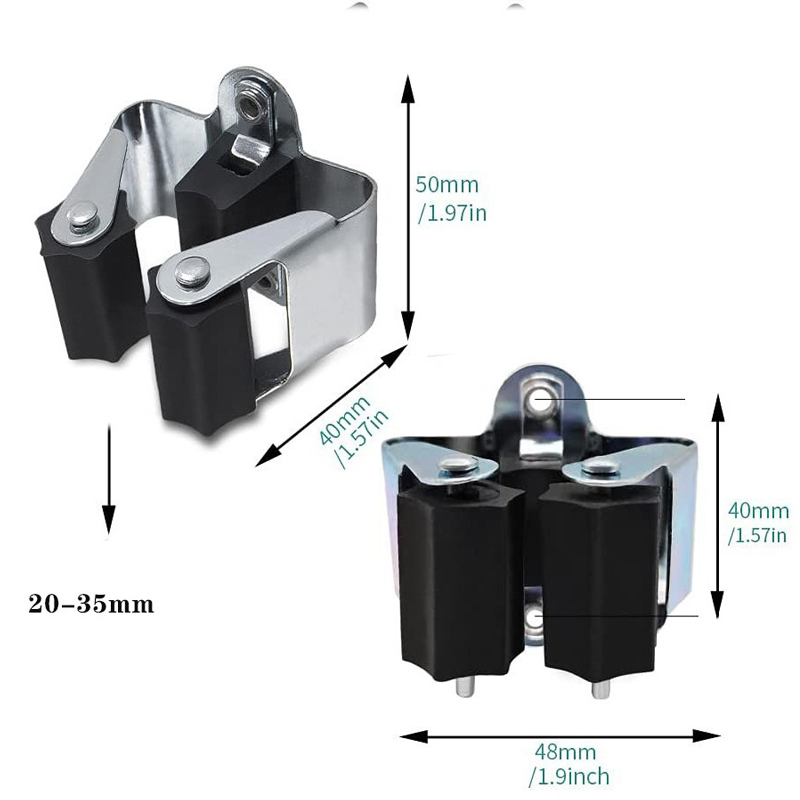 1/4個入りほうき掛けモップホルダー、頑丈な金属製モップクリ - Kitchen Gadgets Storage Ideas のレビューと価格