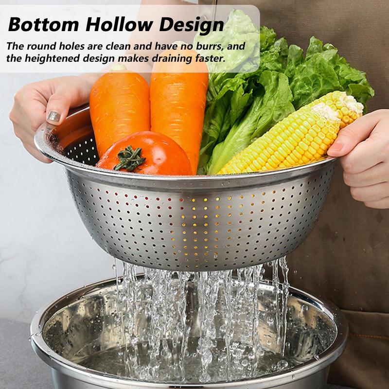 コンテナー付きコロランダーストレーナーセット、サラダスピナー - Salad Spinner のレビューと価格