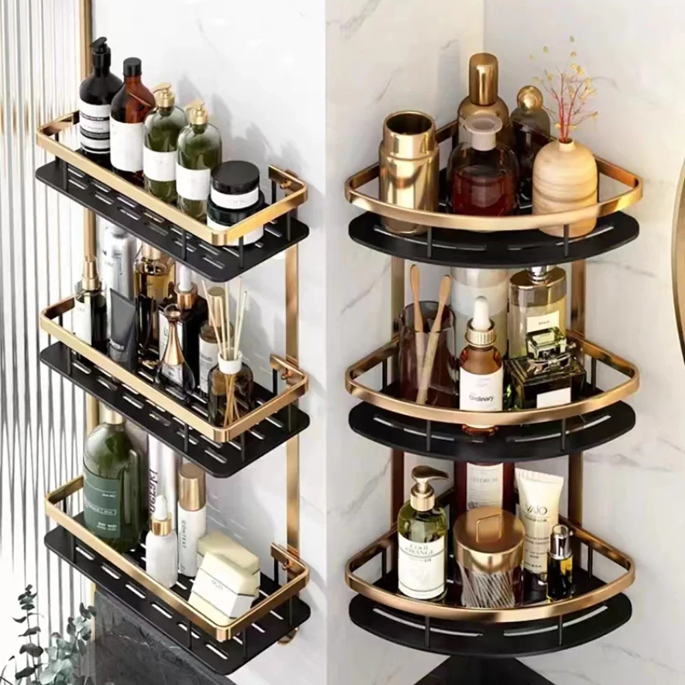 バスルームシェルフ キッチン収納オーガナイザー アルミ合金  - Kitchen Gadgets Storage Ideas のレビューと価格